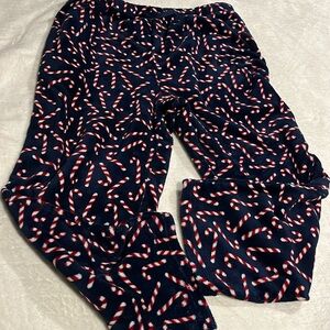 JOE BOXER FLEECE PJ PANTS SIZE XXL Navy Blue w/ candy canes